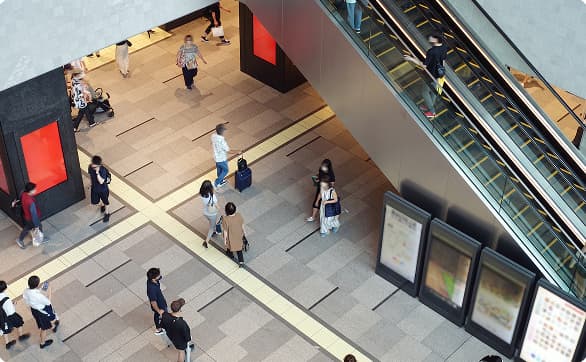 Digital signage in stores and facilities